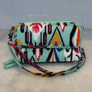 Vera Bradley All-In-One Crossbody Bag Wallet NWT Pueblo Pattern RFID